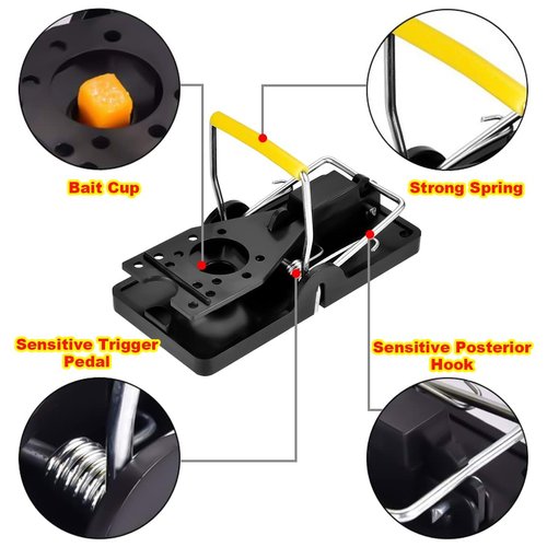 Mouse Traps, Mouse Trap Quick Effectively, [2024 Edition] Mouse Traps Indoor for Home, Safe Mice Traps for House Indoor, Mouse Traps Outdoor, Mice Trap Safe for Family and Pet 12 Packs