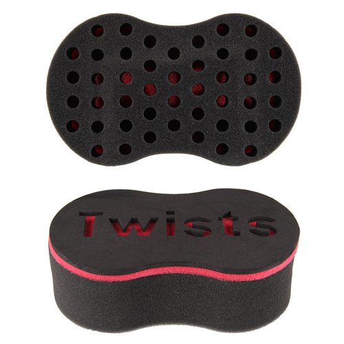 Beauty7 2 Pcs Magic Barber Sponge Hair Brush for Twists, Afros, Coils & Dreadlocks