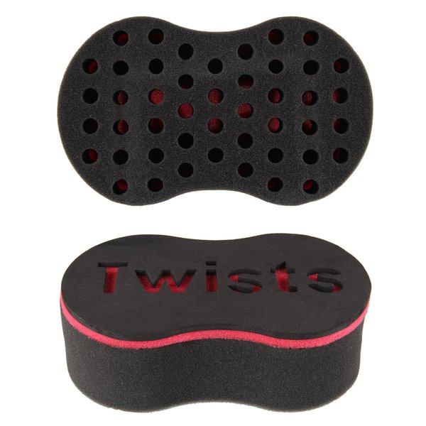 Beauty7 2 Pcs Magic Barber Sponge Hair Brush for Twists, Afros, Coils & Dreadlocks