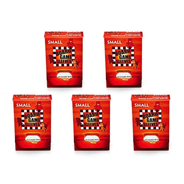 5 Packs Arcane Tinmen Non-Glare Board Game Sleeves 50 ct Small Size Card Sleeves Value Bundle!