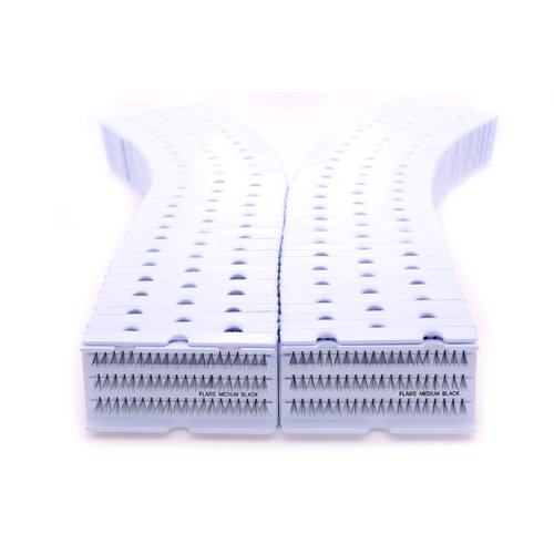 Cherishlook Professional 100packs Individual Lashes (Flare Medium Black)