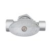 Eastman Quarter-Turn Dual Outlet 3-Way Stop Valve, 3/8 Inch OD Compression x 1/4 Inch OD Compression x 5/8 Inch OD Compression, Chrome Plated, 48654LF