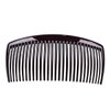 Fodattm 4PCS Black and Brown Hair Side Comb with Teeth French Hair Accessories Hair Clip Clamp for Women Men (4 inches - 29 teeth)