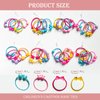 40 Pcs/Set Girl Hair Ties Toddler Hair Accessories Children Ponytail Elastic Rubber Band Hair Band Girl Headband Scrunchie Headdress Set For Toddlers Girls(4 Styles)