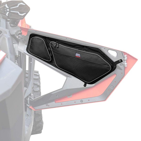 KEMIMOTO PRO XP Door Bags UTV Storage Bags With Knee Pad Side Door Tool Bags Compatible with Polaris RZR PRO XP/PRO R/TURBO R With PVC Wear Resistant Zippers