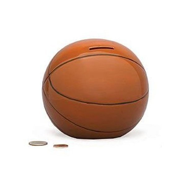 Basketball Sports Themed Ceramic Kids Piggy Bank Bedroom Decor