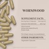 Garden Organics Wormwood 60 Capsules | High-Potency Herbal Dietary Supplements | Made with Vegetable Capsules and Wormwood (Artemisia Absinthium) Dried Herb (60 Count)