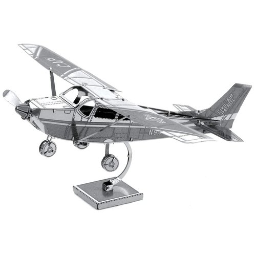 Fascinations Metal Earth Aircraft 3D Metal Model Kits Set of 2 - Cessna 172 and Cessna 182 Floatplane