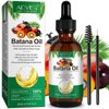 Batana Oil for Hair Growth, 100% Pure Unrefined Batana Oil Promotes Hair thickness, Repairs Damaged Hair & Skin, Reduces Hair Loss, Organic Batana Oil for Healthier, Fuller Hair, 2.02 Fl.oz
