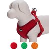 Blueberry Pet 4 Colors Better Basic Dog Harness Vest, Rouge Red, Chest Girth 17" - 21"