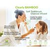Clearly Bamboo Toothbrush Set | Extra Soft Charcoal Infused Bristles, Eco Biodegradable Wood, BPA Free Vegan Nylon | Great for Teeth Whitening, Sensitive Gums, Adults, Kids (Family Pack of 4)