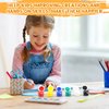 10 Pack Mini Acrylic Paint Set, 150PCS Acrylic Paint Strips for Kids Adults Art & Craft Painting, 12 Colors Washable Acrylic Paint Set Bulk for Home Classroom Birthday DIY Favors with Palettes and Brushes (3ML)