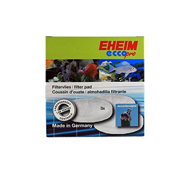 EHEIM Fine Filter Pads for Ecco Canister Filters, 3 Filters Per Pack