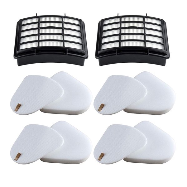 2 HEPA + 4 Foam & Felt Filters Compatible with Shark Navigator Lift-Away Deluex NV350, NV351, NV352, NV355, NV356E, NV357, NV360, NV370, NV391, UV440, UV490, UV540, Compare to Part # XFF350 & XHF350