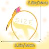 Doneace Back To School Headband Cute Yellow Pencil Headband for Girls School Bow Hair Band Teacher Hair Hoop Back To School Outfits Hair Accessories for School First Day Gift 1Pcs(Style 1)