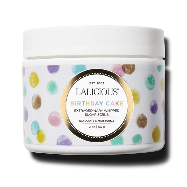 LaLicious Birthday Cake Shimmering Body Butter - Hydrating Body Moisturizer with Shea Butter, Cucumber Extract & Apricot Oil, No Parabens (2oz)
