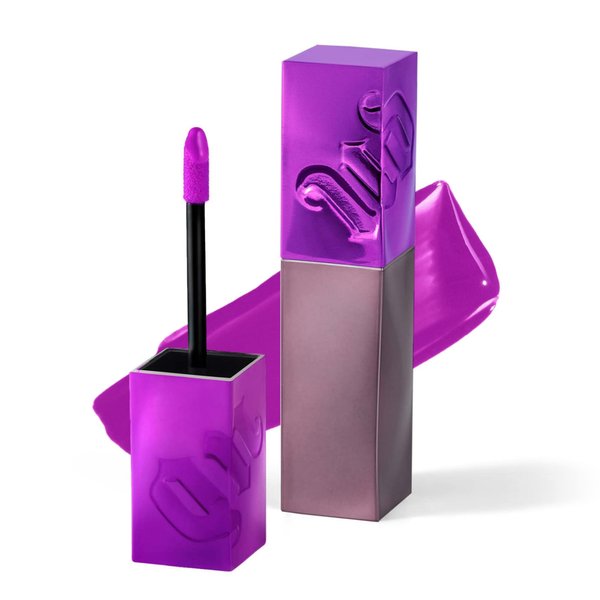 URBAN DECAY Vice Lip Bond Glossy Longwear Liquid Lipstick (No Restraints - Fuchsia Purple), Transfer-proof, Smudge-proof, Bold Longwear Shades Up to 16HR Wear, Vegan, Cruelty-free - 0.14 fl oz