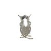 Hair claw clip turquoise blue stone textured silver metal western for thin hair