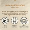 AUTHENTIC BATH & SOAP Cold Processed Shea Butter Soap Bar for Man & Woman, Moisturizing, Protecting, Handmade, Natural, no Parabens or Sulfates, Vegan & Cruelty Free. (Pack of 2) 4.2 Oz Each