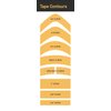 Sunshine Tape Quick Aggressive Hairpiece Wig Tape (72 Pieces) - Back Curve - Double Sided Adhesive Tape for Toupee Lace Front Wig Strong Hold Waterproof Strips
