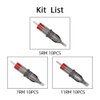 30pcs Mixed RM Tattoo Cartridge Needles, ATOMUS 10pcs of Each 5RM 7RM 11RM Round Curved Magnum Disposable Tattoo Needle