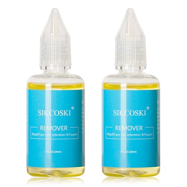 2 Bottles Tape in Remover for Hair Extensions Lace Glue Remover Gentle on Skin, No Greasy, Easy to Clean