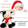 CHELEI2019 9" Cow Stuffed Animals Soft Cuddly Cow Plush Stuffed Animal Toy for Kids