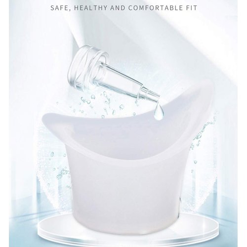 FOYARA Soft Silicone Reusable Eye Wash Cup for Effective Eye Cleansing Eye Care Washing Cup Pack of 4