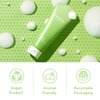 WELCOS FRUDIA Green Grape Pore Control Face Scrub Cleansing Foam - Daily Facial Cleanser Face Wash Scrub | Gentle Face Cleanser Face Scrub Exfoliating Face Wash | Korean Cleanser Facial Scrub (4.9oz)