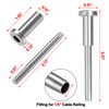 BLIKA 50 Pack Invisible Cable Railing kit, T316 Stainless Steel 1/8" Invisible Receiver and Swage Stud End for Cable Railing, Swage Tensioner 1/8" for Wood/Metal Post, Cable Railing Hardware