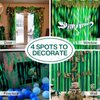 PartyWoo Crepe Paper Streamers 4 Rolls 328ft, Pack of Crepe Paper Bluish Green Party Streamers, Crepe Paper for Birthday Decorations, Party Decorations, Wedding Decorations (1.8 in x 82 Ft/Roll)