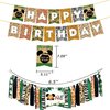 Mickey Safari First Birthday Party Supplies, Mickey Safari Happy Birthday Banner, Mickey Safari ONE Highchair Banner, Mickey Safari WILD ONE Cake Topper,10 Pcs Mickey Safari Cake Topper 12 Pcs Latex Balloons for Baby Boy Girl 1st Birthday Party Decoration