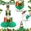 Poen 12 Pcs Christmas Nutcracker Party Decorations Nutcracker Honeycomb Centerpieces Ballet Nutcracker Theme Table Decorations Mouse King Table Centerpieces for Nutcracker Party Supplies