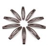 Dofash 4.5CM/1.77IN Mini Slim Snap Hair Clips Hair Barrettes Hair Accessories Braided Hair Clips for Women Thin Hair 20PCS（Brown）