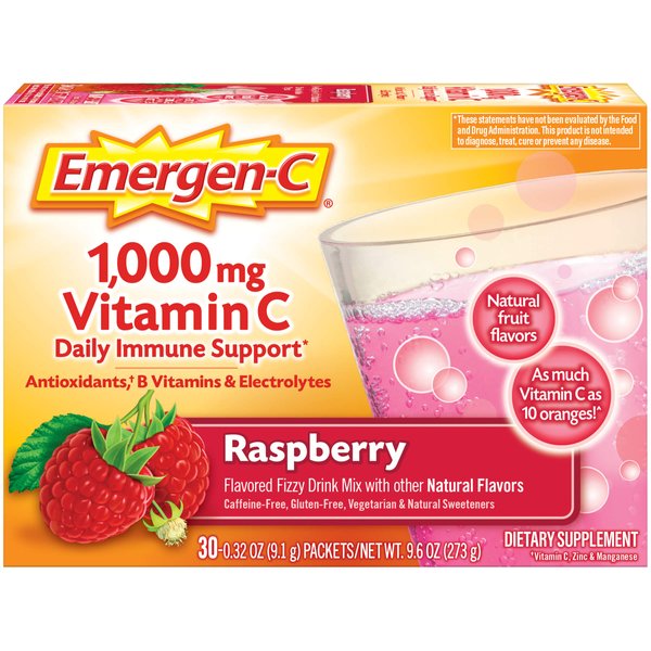 ALACER EMERGEN-C,Raspberry, 30 PKT