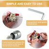 SINGARO Car Battery Terminal Connector, 4 Way Positive and Negative Pole Quick Release Terminal Clip, Applicable to SAE/JIS A Type Terminal Post, Compatible with Cars, Trucks and More（Gold-A）