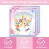 40Pcs Unicorn Party Supplies 20 Plates + 20 Napkin Unicorn Birthday Party Decorations (Unicorn)
