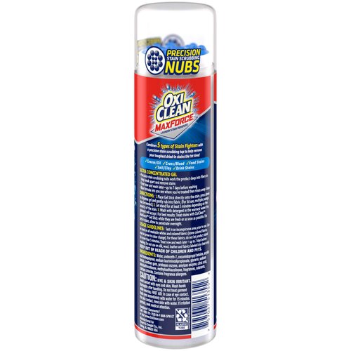 OxiClean MaxForce Gel Stain Remover Stick, 5 in 1 Power Spot Remover for Clothes, 6.2 Fl Oz