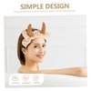 Mikinona 2 Pcs Animal Face Wash and Hair Bundle Girls Hijab Spa Hair Band Skin Care Headband Cow Headband Spa Headband Puffy Spa Hairband Women Headband Skincare Headbands Makeup Hairband