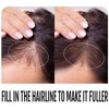 4Pcs Hairline Powder Kit Root Cover Up Hairline Filler Root Touch Up Hair Powder Hair Color Hair Powder for Women Highlight Refresher Hair line Powder with Hair Brush (10g)