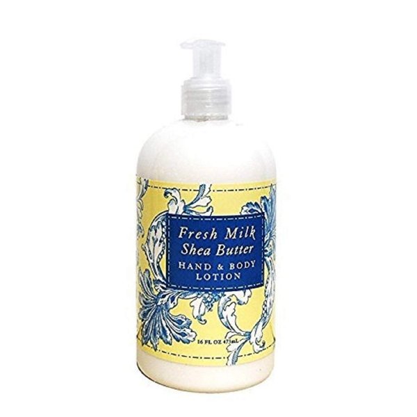Greenwich Bay Fresh Milk Scented Lotion with Shea Butter - Luxury Spa Botanical Collection - Beautiful Packaging - 16 Ounce Bottle