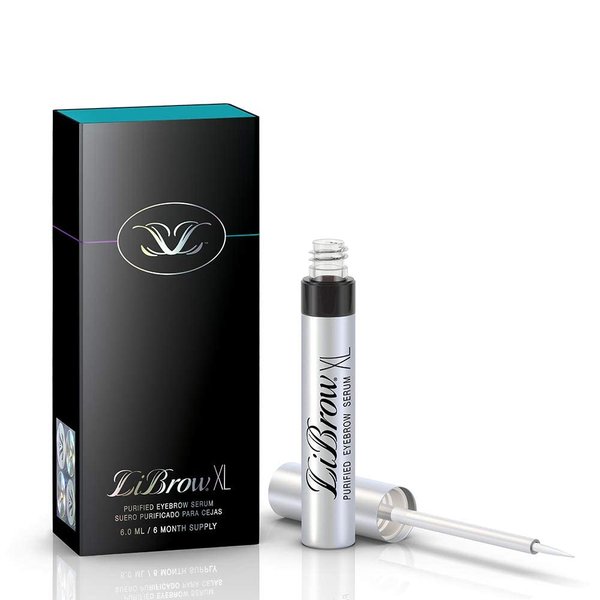 LiBrow® Purified Eyebrow Physician-Formulated Serum XL for Fuller & Thicker Looking Eyebrows | Natural Eyebrow Enhancer Safe for Sensitive Skin | 6-Month Supply (6ml)
