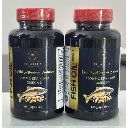 Fish Oil Omega 3 Supplements - Support Healthy functionality, Brain and Eyes Support, Non-GMO - 2 Bottles 120 Capsules