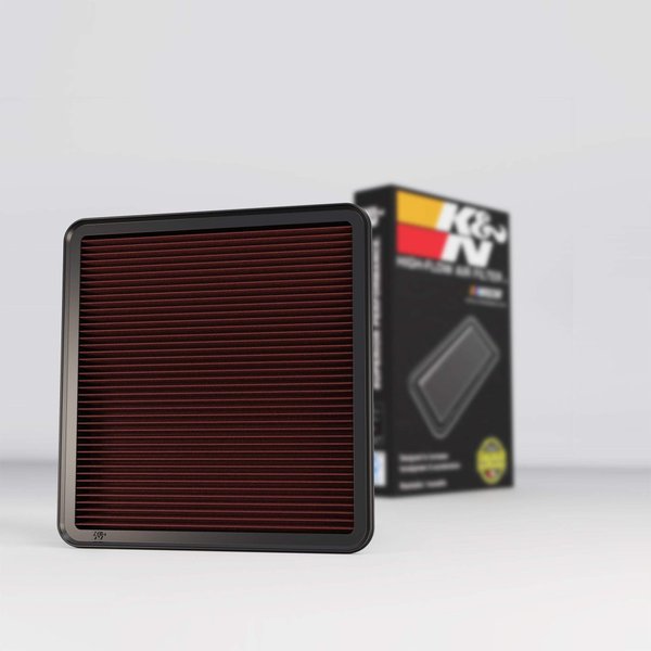 K&N Engine Air Filter: Increase Power & Towing, Washable, Premium, Replacement Air Filter: Compatible with 2007-2019 Toyota/Lexus V8 Truck and SUV (Land Cruiser, Tundra, Sequoia, LX 570), 33-2387