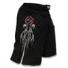 Ring to Cage Elite Fight Shorts - Black or White for MMA, BJJ, Jiu Jitsu, Grappling, No Gi, Wrestling (Waist 44", Black)
