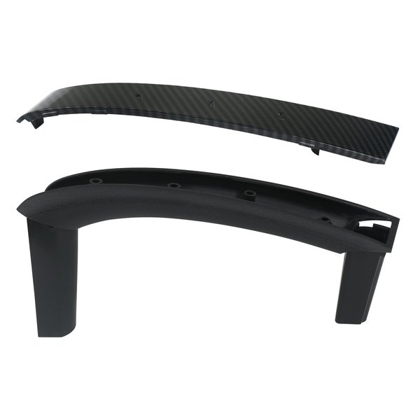 APPERFiT 350Z Door Pull Handle Grip & Trim Assembly (Carbon Fiber) Right Passenger Side Compatible with Nissan 350Z Accessories 2003-2005 Replaces 80932-CD000 80978-CD000