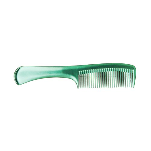 Pegasus MICOLOR 501, 9in Hard Rubber Handle Comb, Handmade, Seamless, Smooth Edges, Anti Static, Heat and Chemically Resistant, Wet Hair, Everyday Grooming Comb | Peines de goma dura - Green
