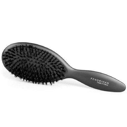Fendrihan Oval Hair Brush with Boar Bristles and Cushion Base 9 Inches (Made in France)