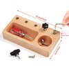 MONT PLEASANT Montessori Screw Driver Board for Kids Basic Skills Educational Learning Toys for 3 4 5 Year Old Kids Toddlers Sensory Toy Preschool Screw Sorter Game Wooden Toy
