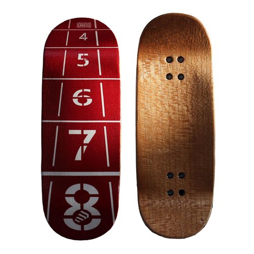 NOAHWOOD Handmade Fingerboard Deck 97.5x35mm 5-Layer Color Maple Pro concave Creative Design Mini Skateboard (Start)